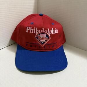 Vintage Philadelphia Phillies MLB Snapback Hat Red OS Men’s